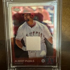Albert Pujols game worn swatch card